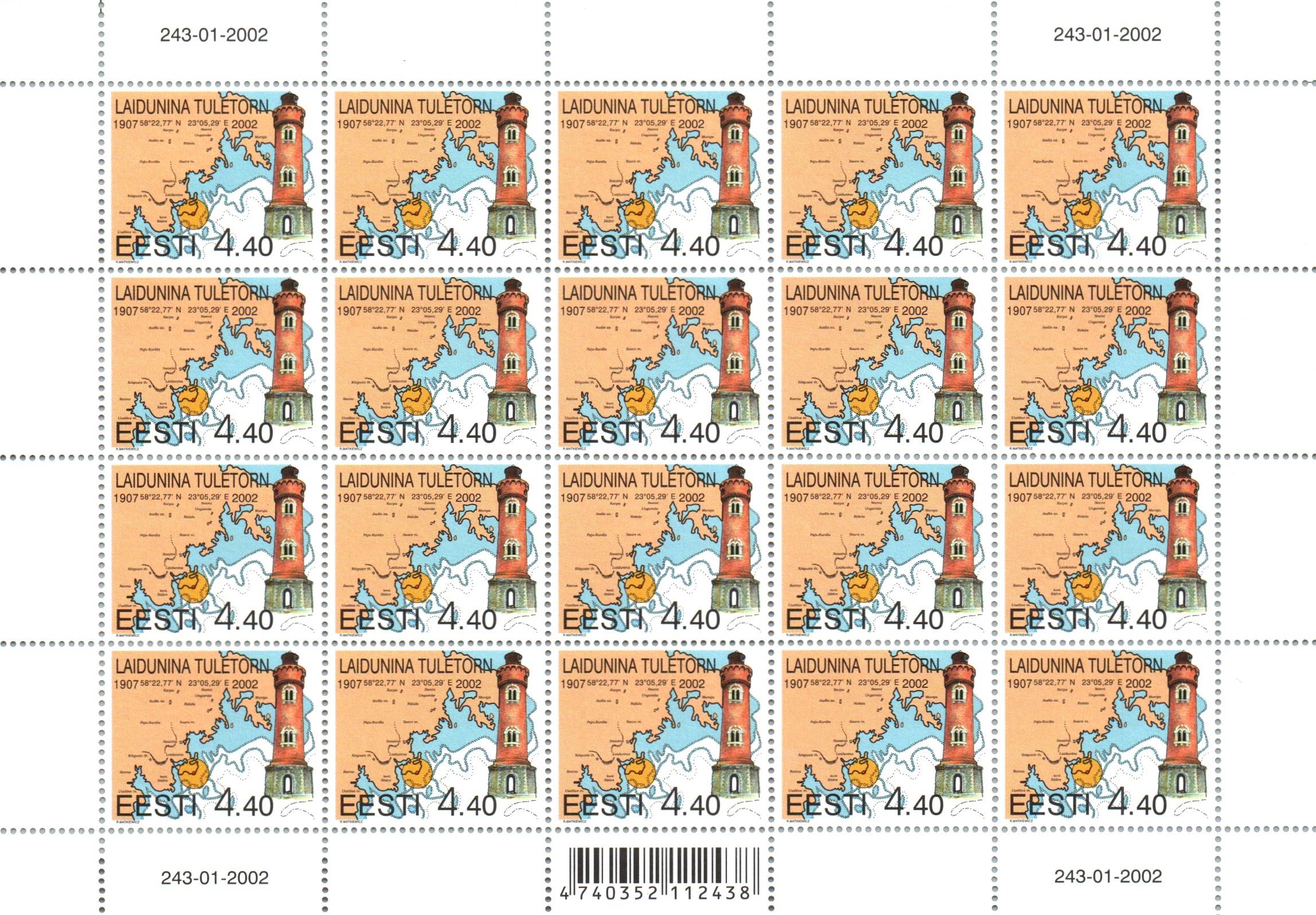 Baltic States Scott 434 